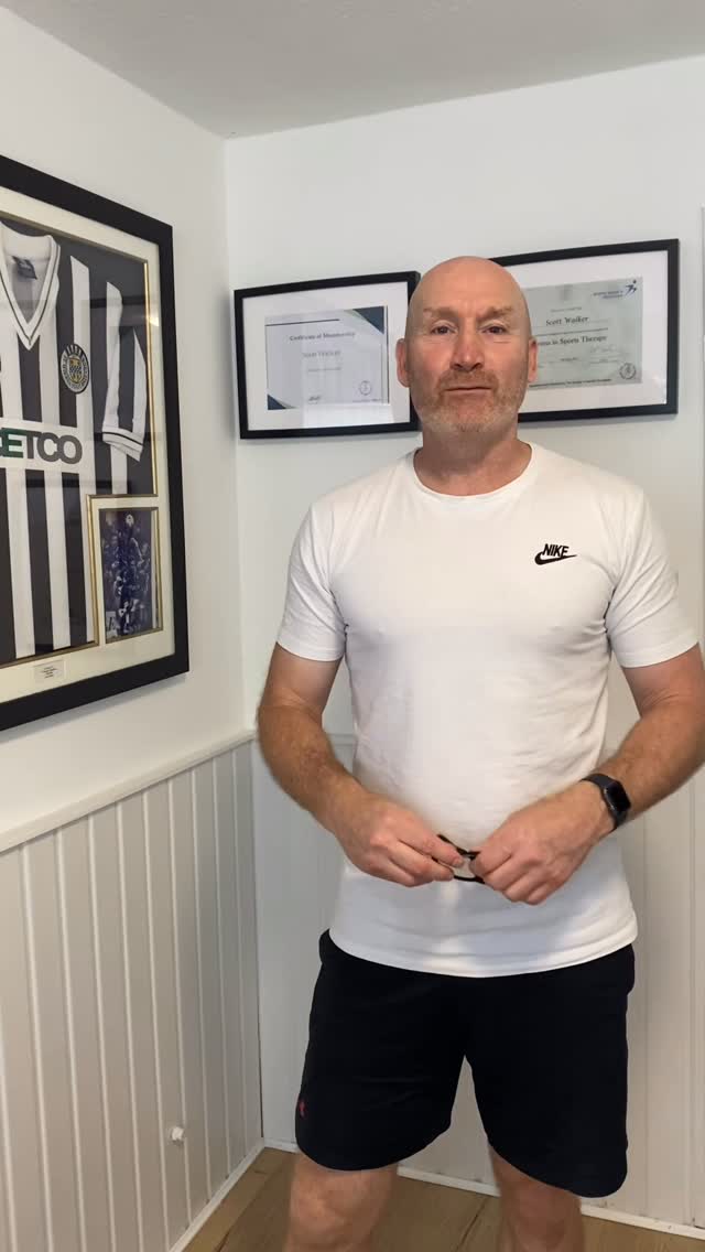 Scott Walker in his Alloa clinic